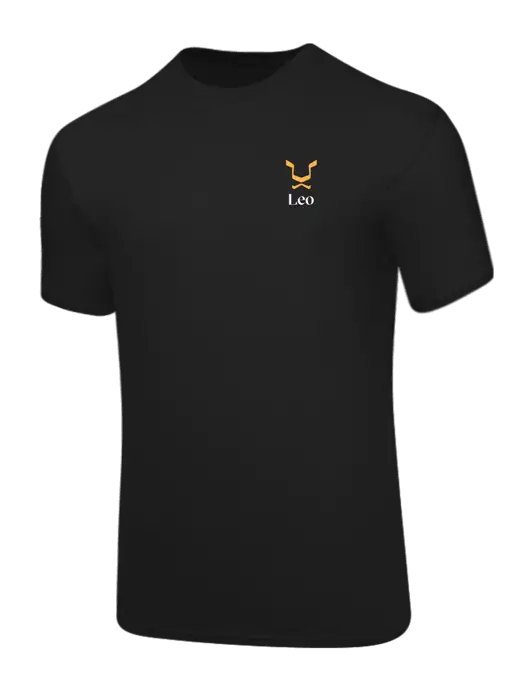 Core Blend Black T-Shirt w/Leo Logo