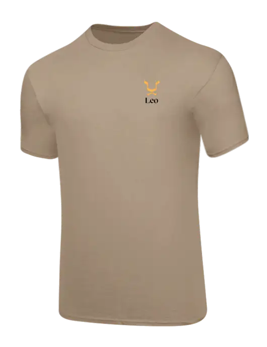 Core Blend Dark Tan T-Shirt w/Leo Logo