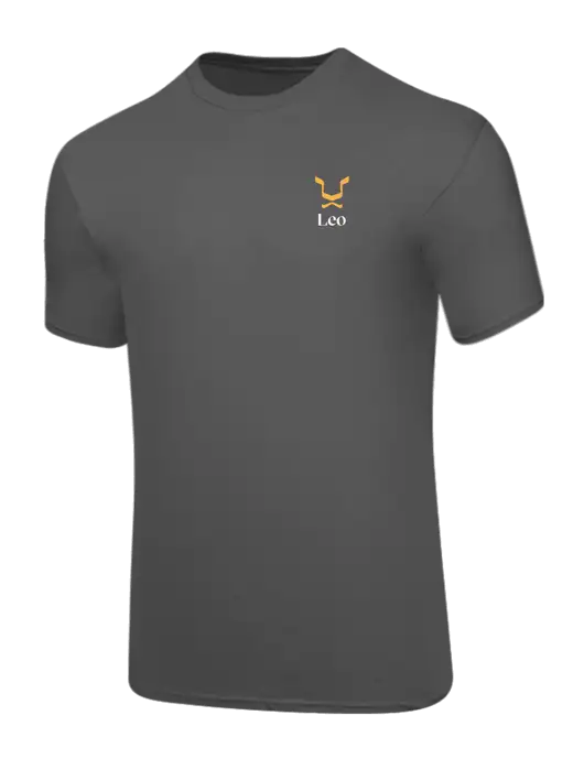 Core Blend Medium Grey T-Shirt w/Leo Logo