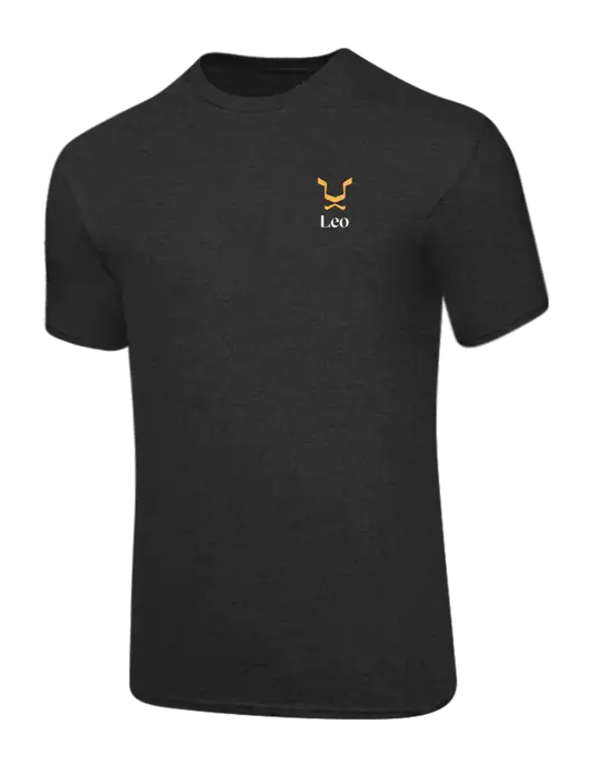Core Blend Dark Heather Grey T-Shirt w/Leo Logo