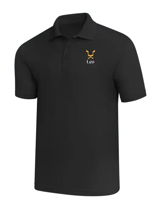 Black PosiCharge RacerMesh Polo w/Leo Logo
