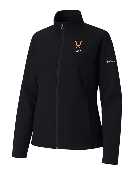 Columbia Womens Black Kruser Ridge Softshell Jacket w/Leo Logo