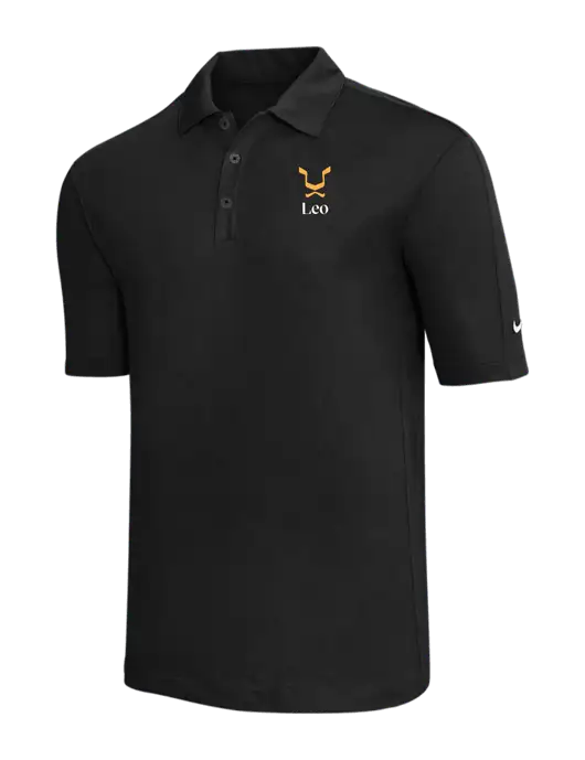 Nike Black Tech Sport Dri-FIT Polo w/Leo Logo