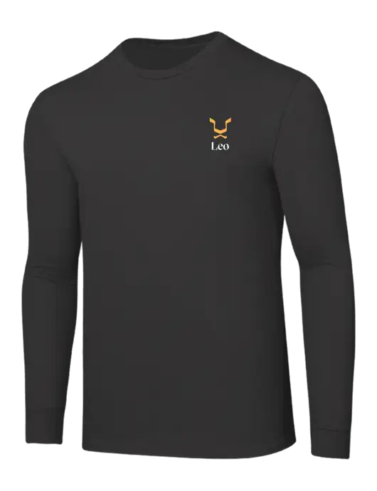 Core Blend Charcoal Grey Long Sleeve Tee w/Leo Logo