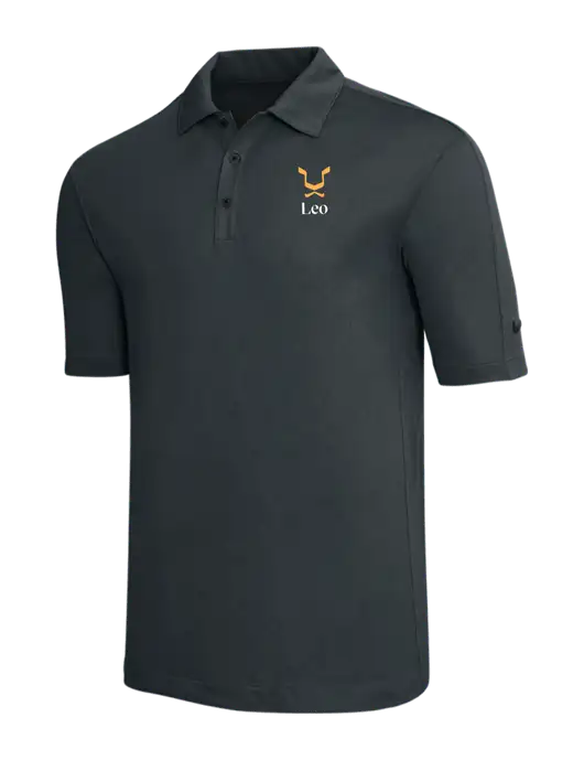 Nike Dark Grey Tech Sport Dri-FIT Polo w/Leo Logo