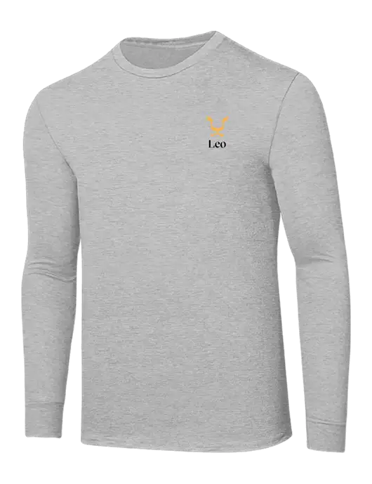 Core Blend Light Grey Heather Long Sleeve Tee w/Leo Logo