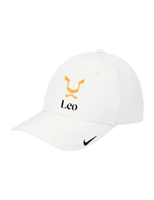 Nike White Dri-FIT Legacy Cap w/Leo Logo