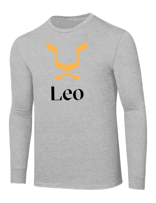 Core Blend Light Grey Heather Long Sleeve Tee w/Leo Logo