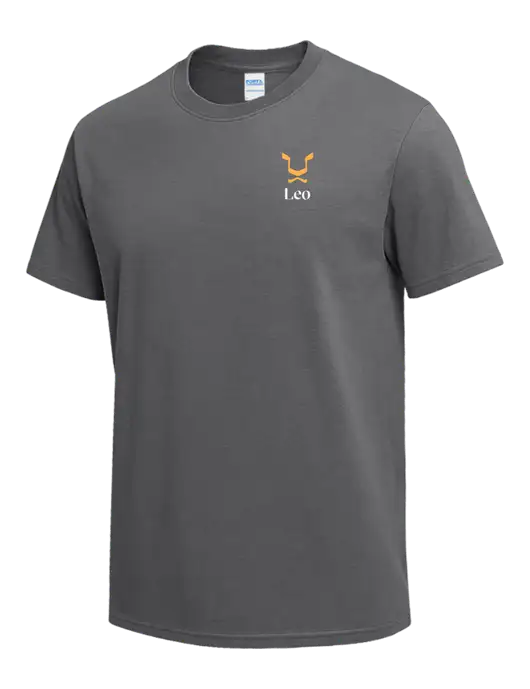 Medium Grey Heavyweight 6.1 oz T-Shirt w/Leo Logo