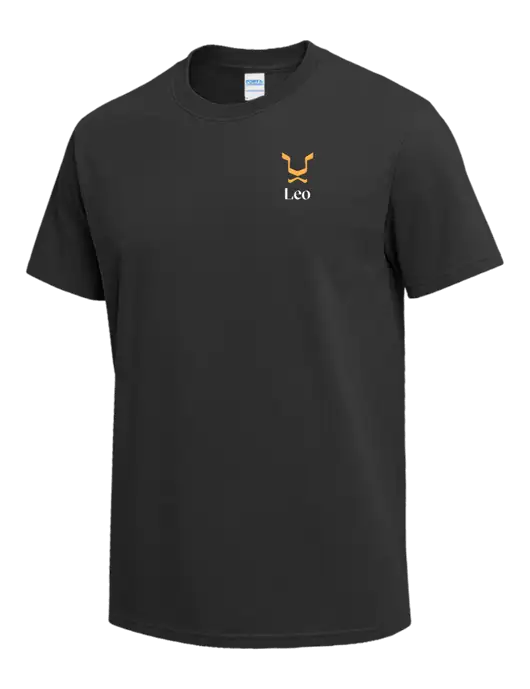Charcoal Heavyweight 6.1 oz T-Shirt w/Leo Logo