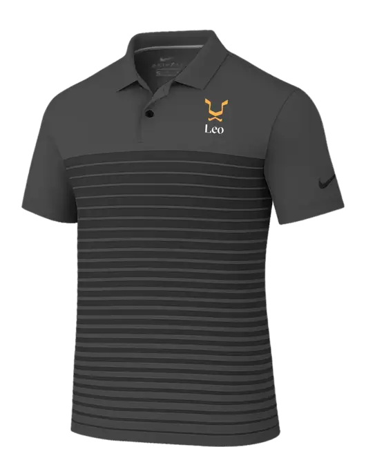 Nike Dark Grey Dri-FIT Vapor Block Polo w/Leo Logo