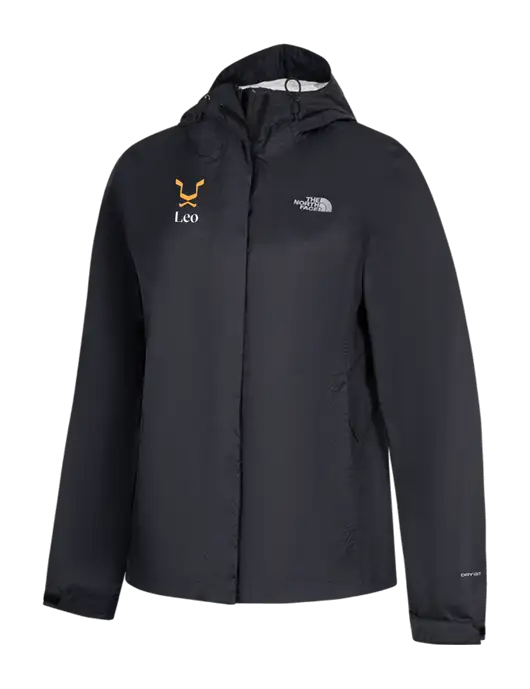The North Face Womens Black DryVent Rain Jacket w/Leo Logo