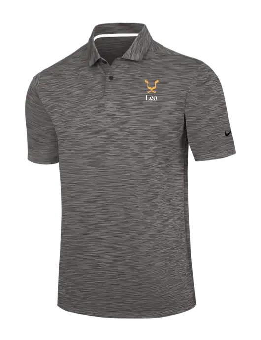 Nike Dark Grey Dri-FIT Vapor Space Dyed Polo w/Leo Logo