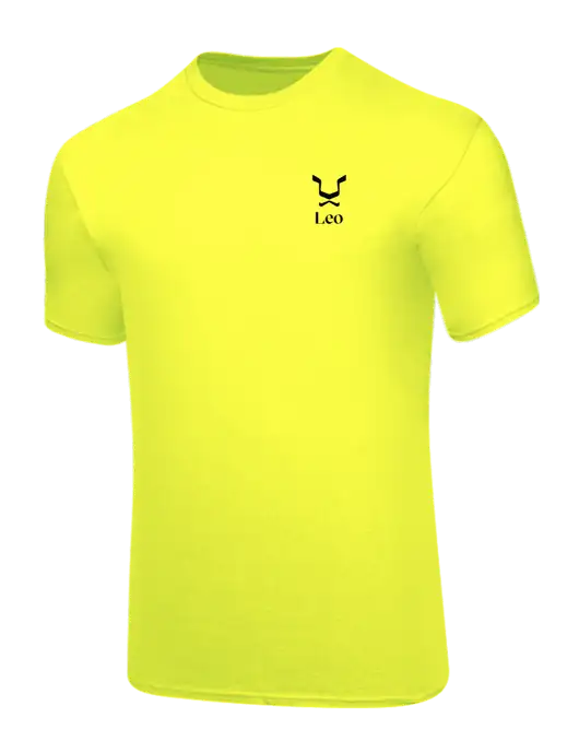 Core Blend Safety Yellow T-Shirt w/Leo Logo