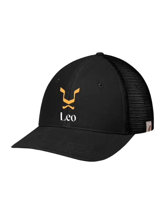Carhartt Black Canvas Trucker Cap w/Leo Logo