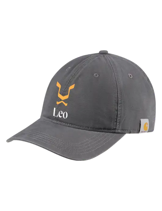 Carhartt Dark Grey Cotton Canvas Cap w/Leo Logo