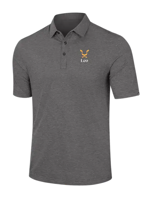 TravisMathew Dark Grey Heather Sunnyvale Polo w/Leo Logo