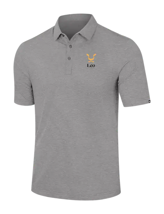 TravisMathew Light Grey Heather Sunnyvale Polo w/Leo Logo