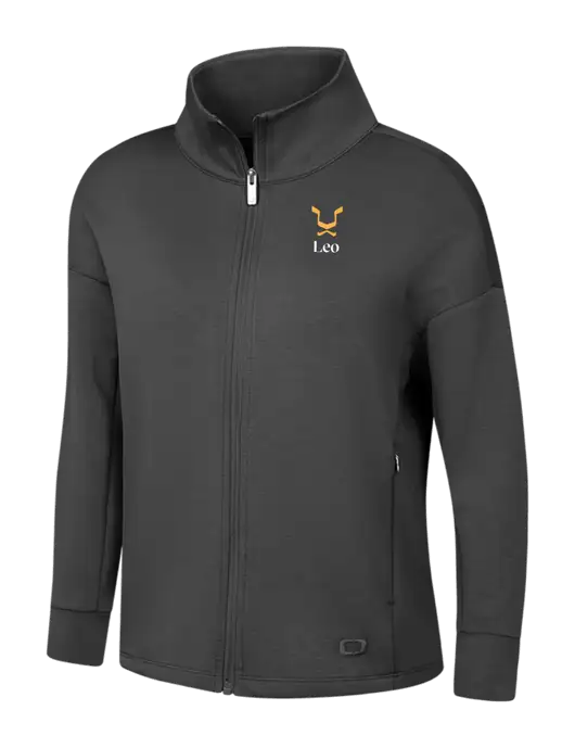 OGIO Womens Dark Grey Transcend Full-Zip w/Leo Logo