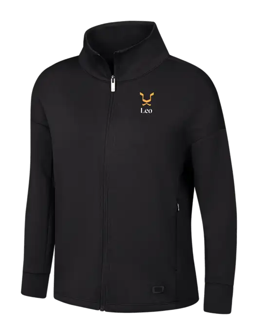 OGIO Womens Black Transcend Full-Zip w/Leo Logo