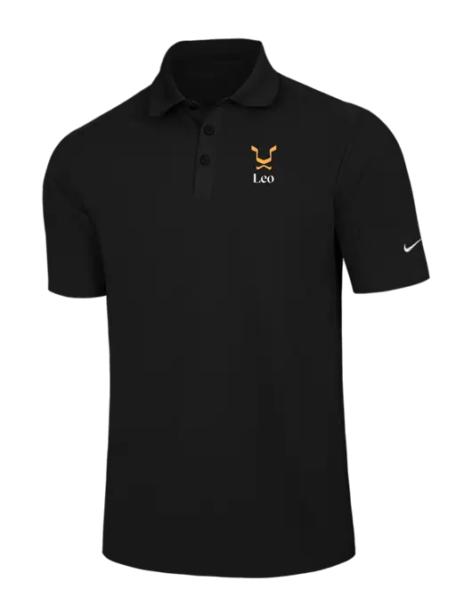 Nike Black Dri-FIT Classic Polo w/Leo Logo
