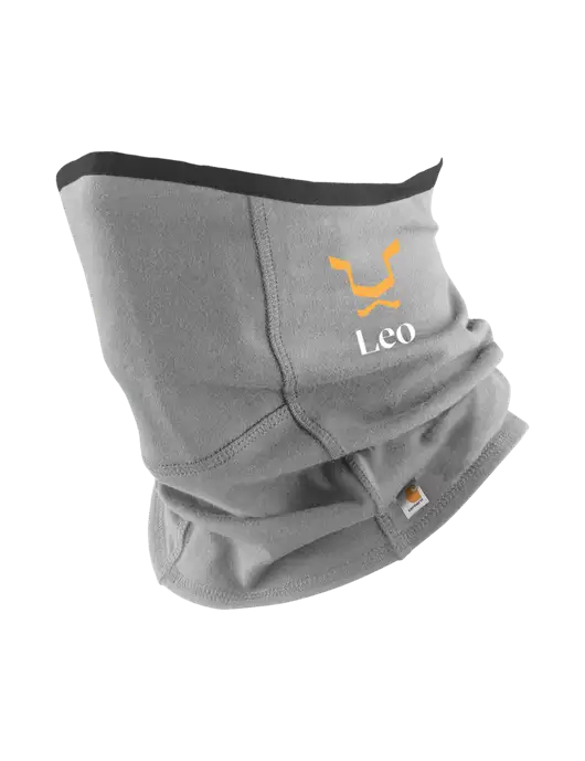 Carhartt Medium Grey Cotton Blend Filter Pocket Gaiter w/Leo Logo
