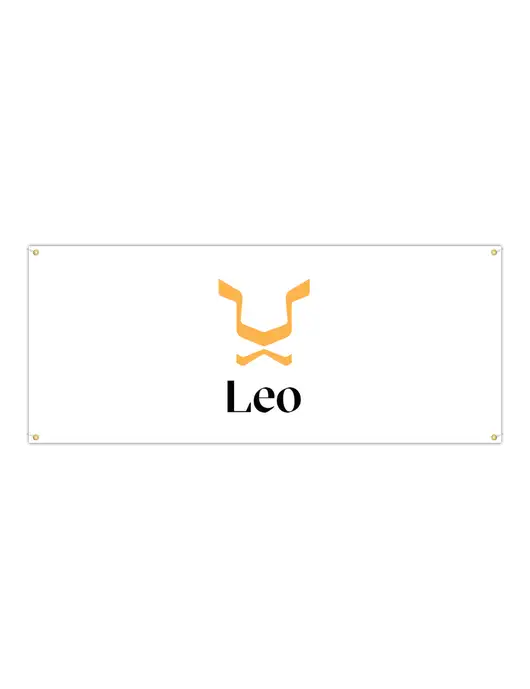 Vinyl Banner 72" x 30" w/Leo Logo