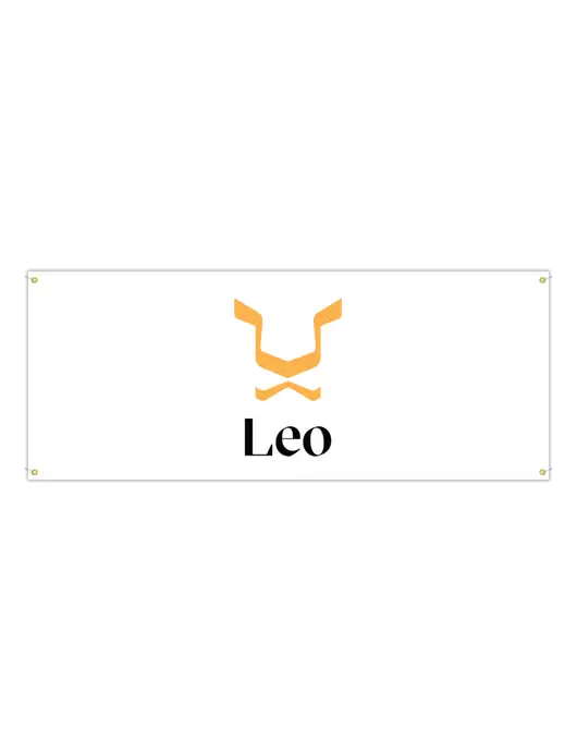 Vinyl Banner 120" x 48" w/Leo Logo
