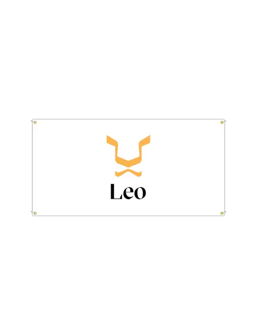 Vinyl Banner 72" x 36"  w/Leo Logo