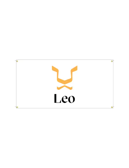 Vinyl Banner 48" x 24"  w/Leo Logo