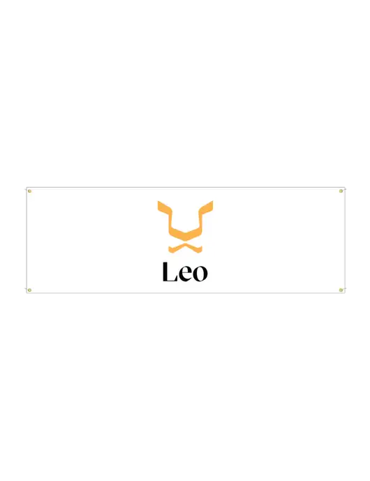 Vinyl Banner 72" x 24"  w/Leo Logo