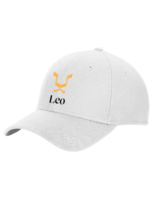 New Era Diamond Era White Stretch Cap w/Leo Logo