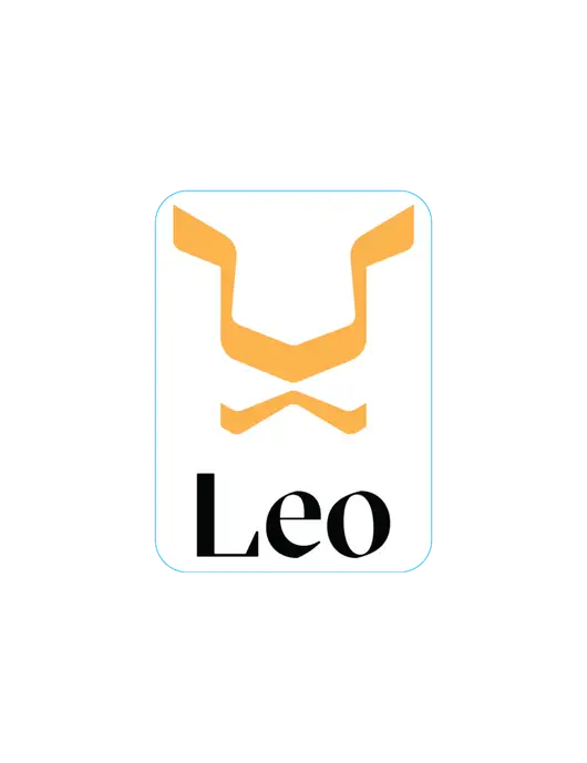 Leo Medium Large Decal (3.35" w)