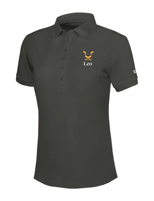 OGIO Womens Dark Grey Jewel Polo w/Leo Logo
