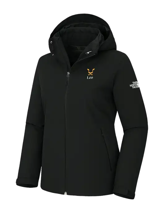The North Face Womens Castle Valley Triclimate 3-in-1 Black Jacket w/Leo Logo, Leo Logo