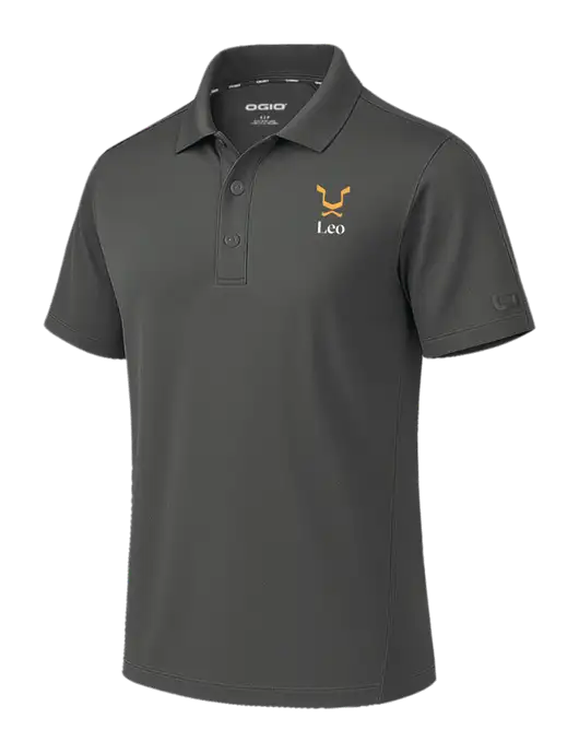 OGIO Envision Dark Medium Grey Polo w/Leo Logo