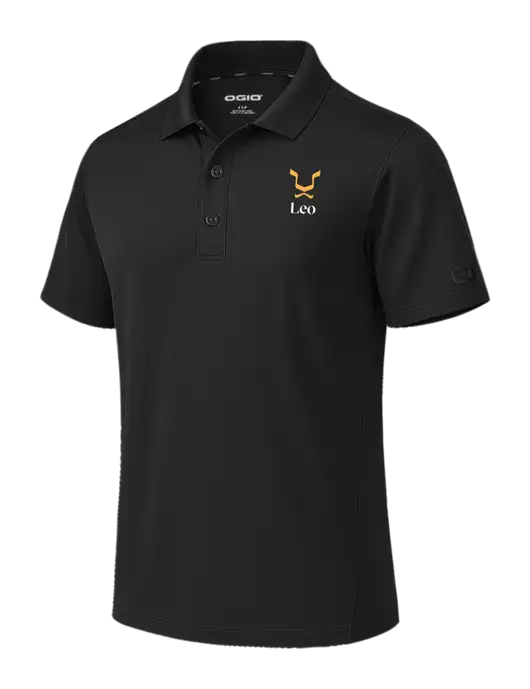 OGIO Envision Black Polo w/Leo Logo