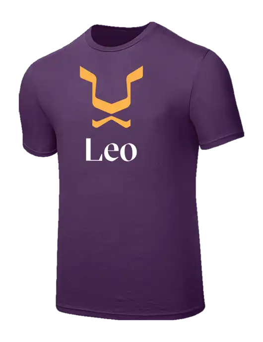Seriously Soft Eggplant Purple T-Shirt w/Leo Logo