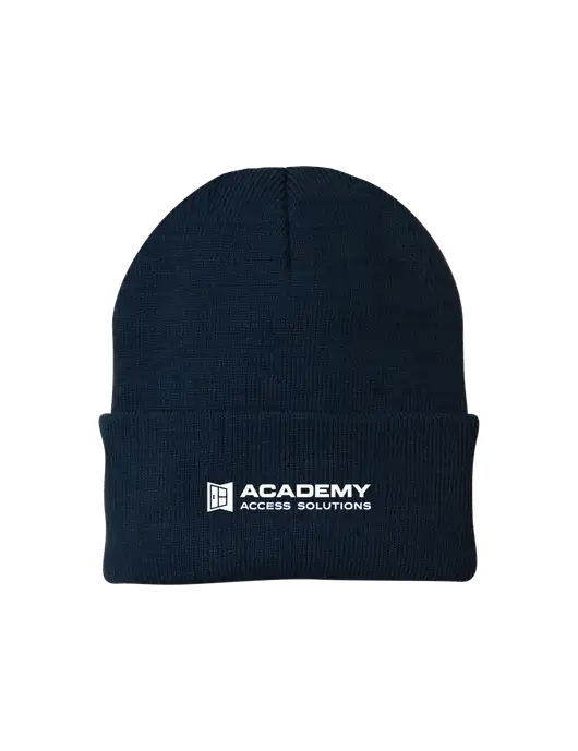 Navy Knit Cap w/Academy Only Logo