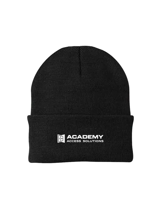 Black Knit Cap w/Academy Only Logo