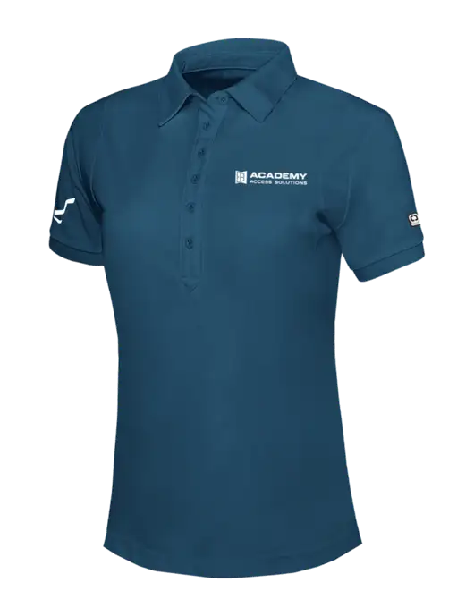 OGIO Womens Light Navy Jewel Polo w/Academy Only Logo, Leo Logo
