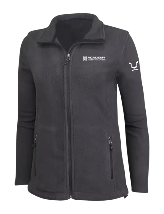 Womens Fleece Dark Grey Jacket w/Academy Only Logo, Leo Logo