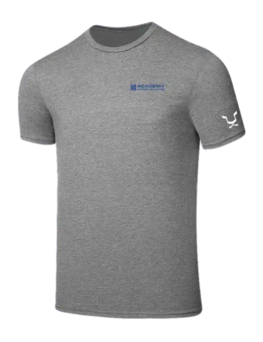 Seriously Soft Grey Frost T-Shirt w/Academy Only Logo, Leo Logo