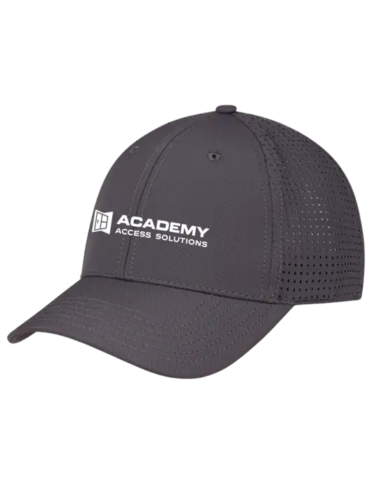 Charcoal Performance Stretchable Cap Hook & Loop w/Academy Only Logo