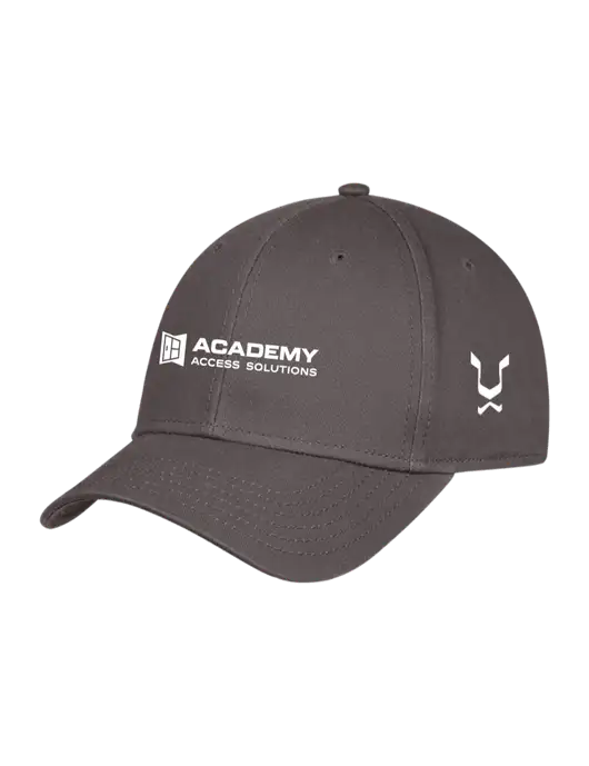 Charcoal Structured Cap Hook & Loop w/Academy Only Logo, Leo Logo