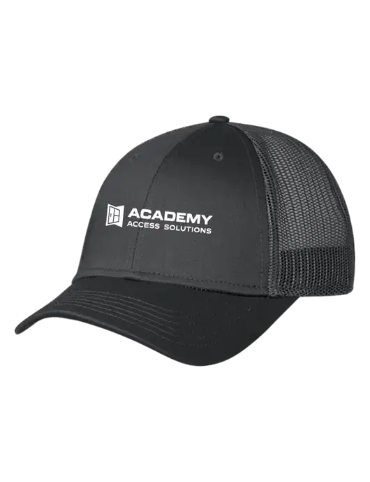 Charcoal Mesh Trucker Cap Snap Back w/Academy Only Logo
