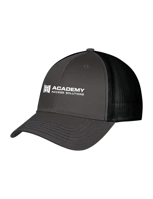 Charcoal & Black Mesh Trucker Cap Snap Back w/Academy Only Logo