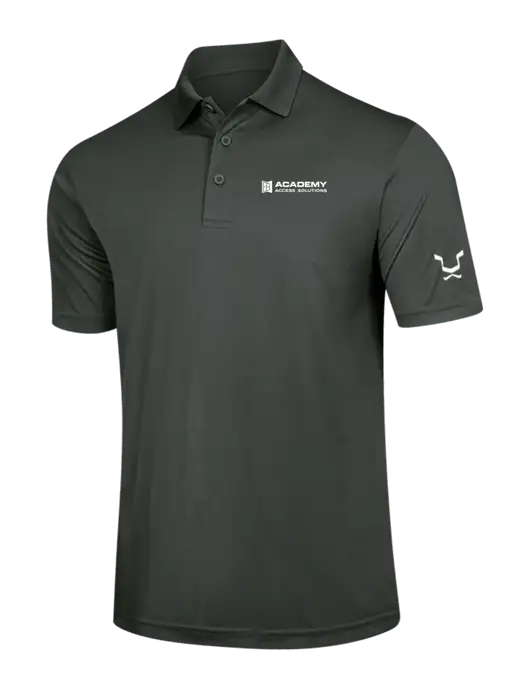 Dark Grey PosiCharge Competitor Polo w/Academy Only Logo, Leo Logo
