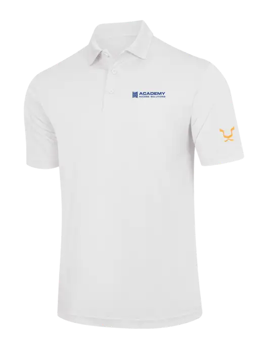 White PosiCharge Competitor Polo w/Academy Only Logo, Leo Logo
