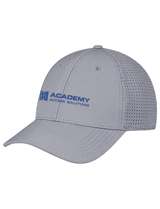 Grey Performance Stretchable Cap Hook & Loop w/Academy Only Logo